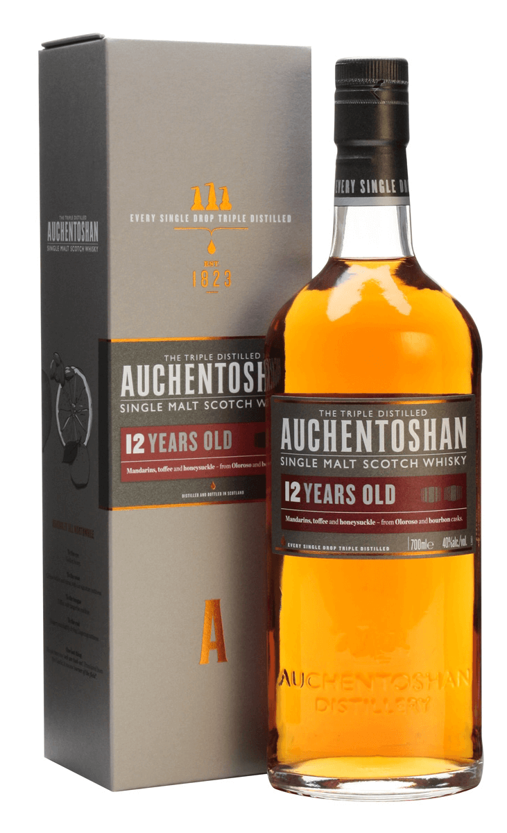 Wine Whisky Bremers 750ML Scotch 12 and Auchentoshan Malt Single - - Years | Old Liquor