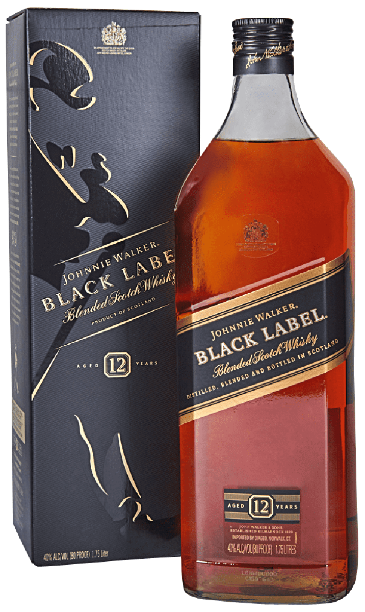 Johnnie Walker Black Label 12 year Blended Scotch 1.75 l - Applejack