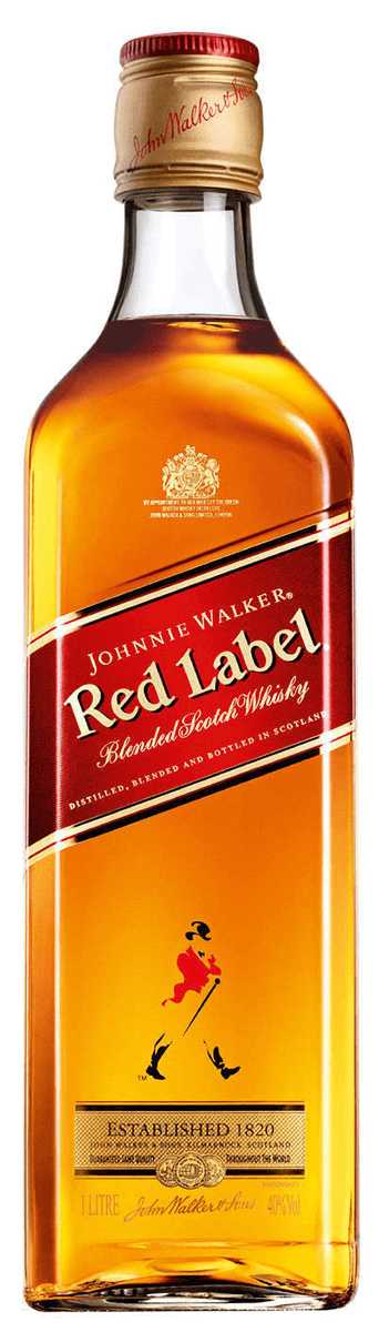 Andere plaatsen boksen Zogenaamd Johnnie Walker Red Label - 1 L | Bremers Wine and Liquor