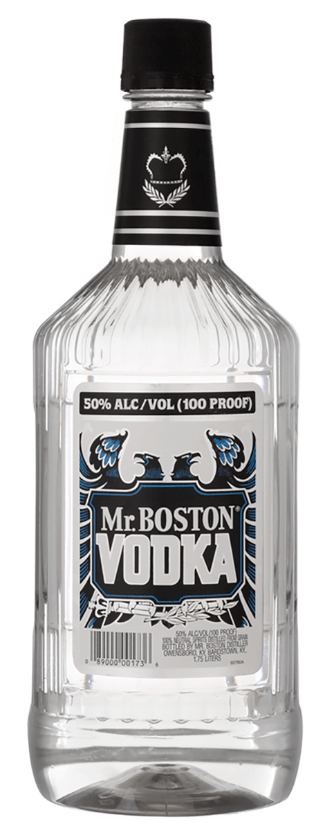Mr. Boston Vodka Proof Wine Liquor Bremers 100 1.75L - | and 