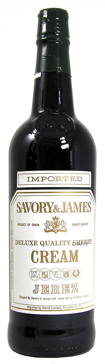 Savory & James Cream - Deluxe Quality Sherry