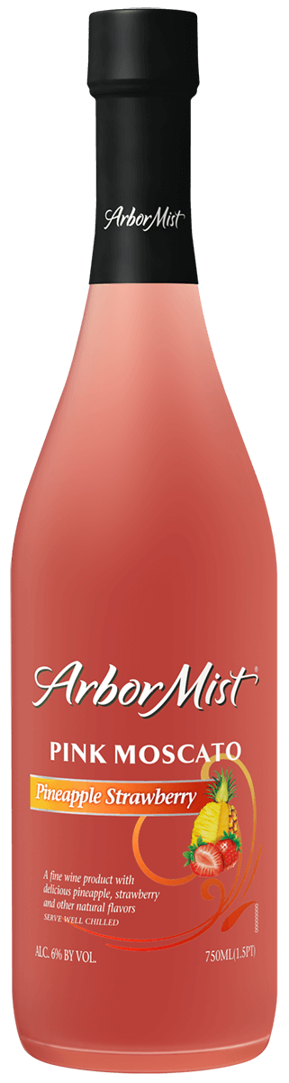 Arbor Mist Pineapple Strawberry Pink Moscato – 750ML