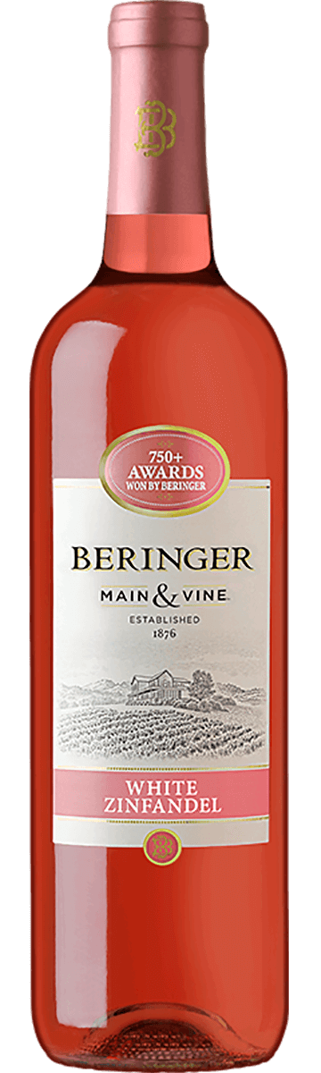 Beringer Main & Vine White Zinfandel (15/case) – 750ML