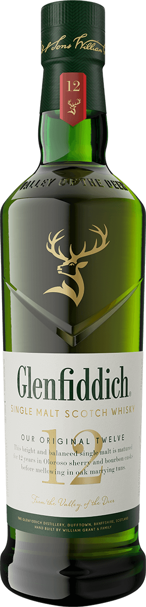Glenfiddich 12 Year Old – Single Malt Scotch Whisky – 1 L