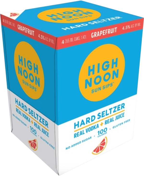 High Noon Grapefruit Vodka & Soda – 12OZ 4 Pack