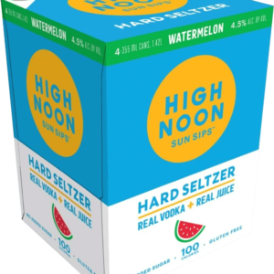 High Noon Watermelon Vodka & Soda – 12OZ 4 pack