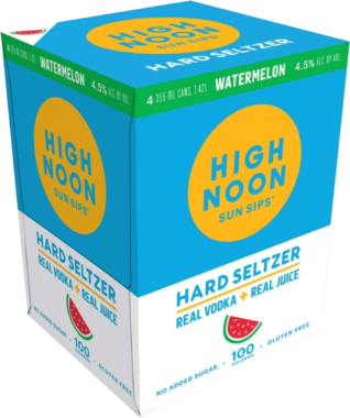 High Noon Watermelon Vodka & Soda – 12OZ 4 pack