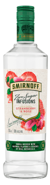 Smirnoff Zero Sugar Infusions Strawberry & Rose – 750ML