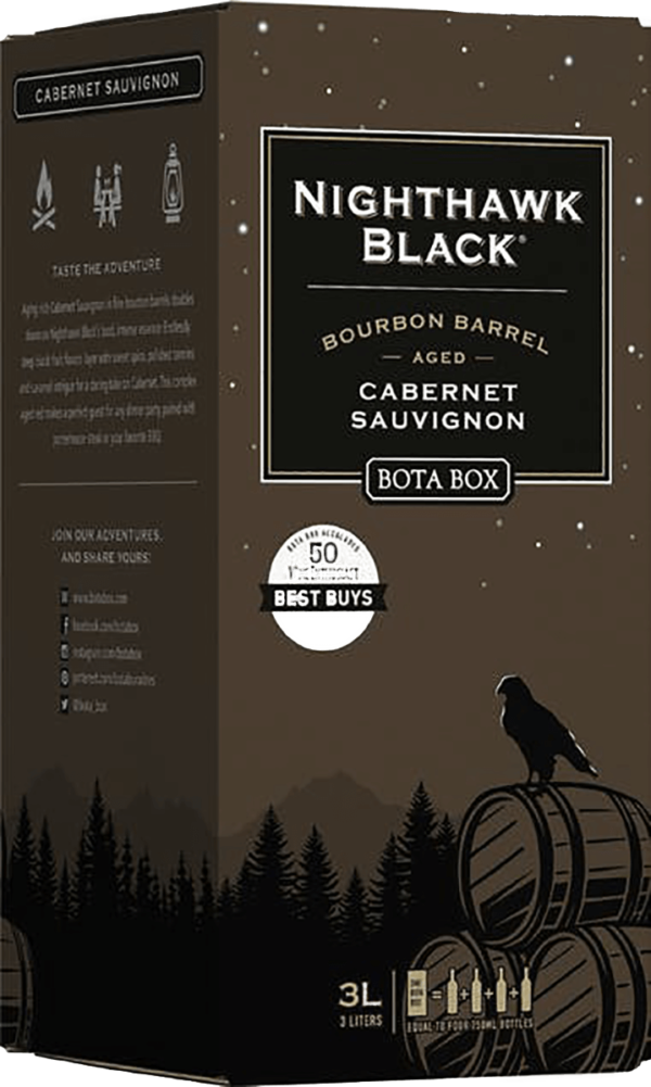 Bota Box Nighthawk Black Bourbon Barrel Cabernet Sauvignon – 3LBOX