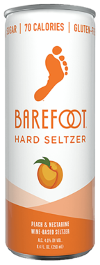 Barefoot Peach & Nectarine Hard Seltzer – 250ML