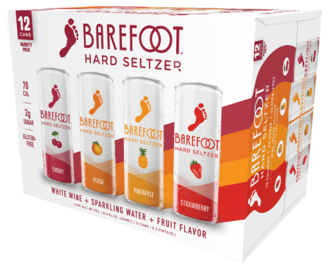 Barefoot Hard Seltzer Variety Pack – 250ML