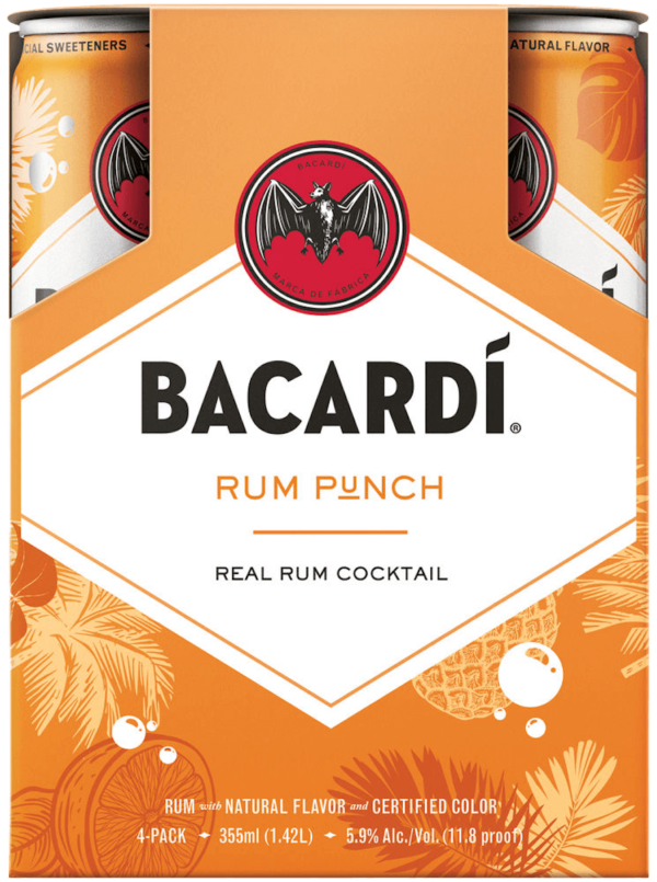 Bacardí Cocktail Rum Punch – 4 Pack Cans