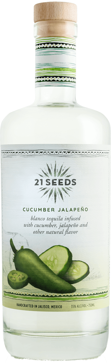 21 Seeds Cucumber Jalapeño Infused Tequila – 750ML