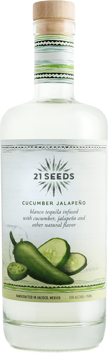 21 Seeds Cucumber Jalapeño Infused Tequila - 750ML - Bremers Wine and