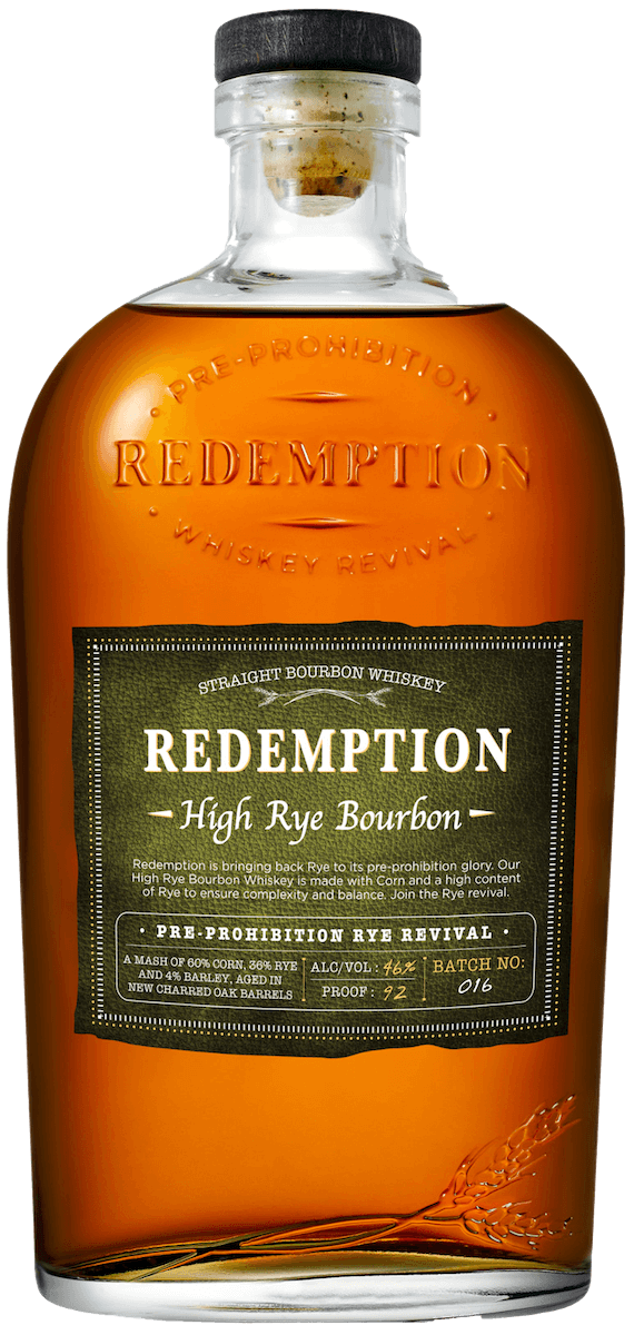 Redemption High Rye Bourbon Whiskey – 750ML