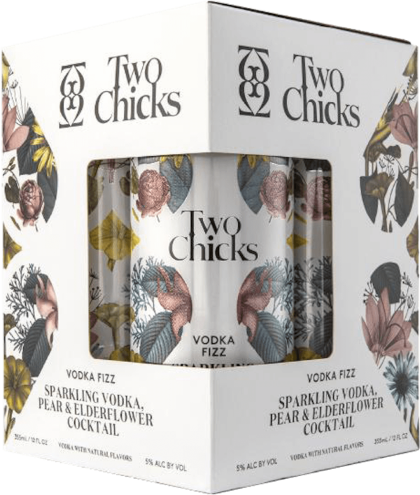 Two Chicks Vodka Fizz (4Pack) – 355ML
