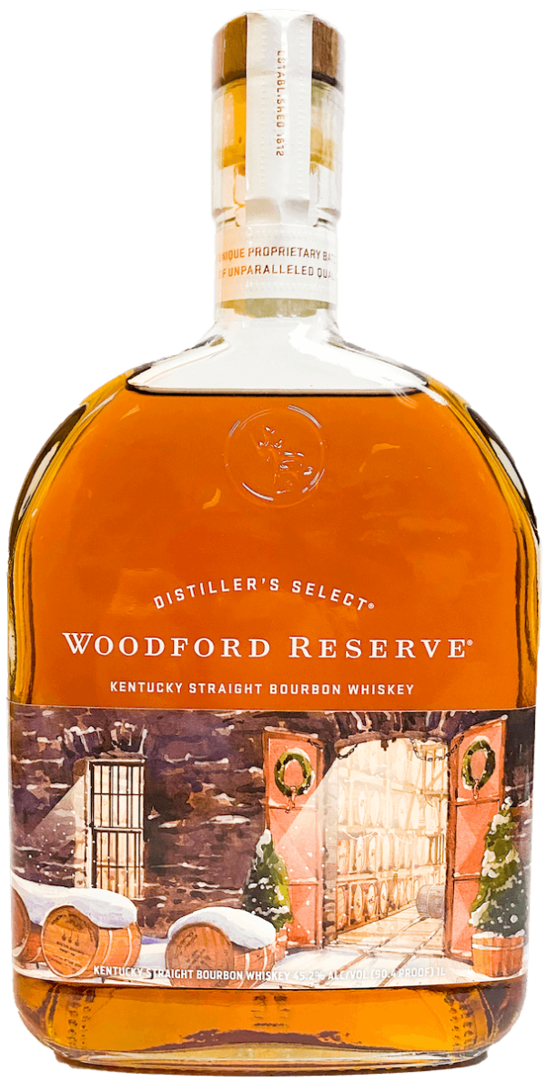 Woodford Reserve Bourbon Holiday Lable 1L Bremers Wine and Liquor