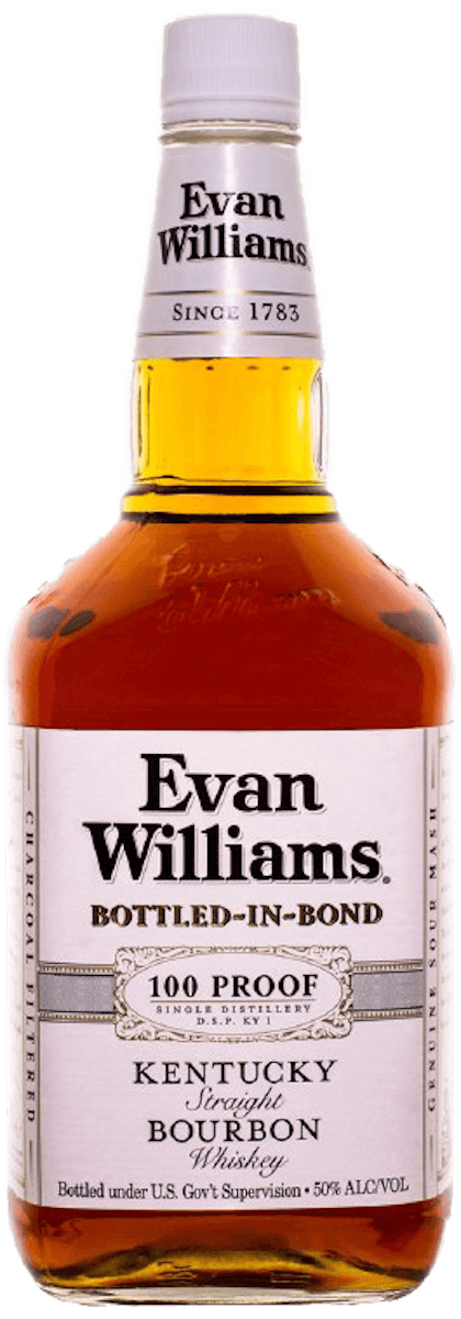 Evan Williams White Label Bottled-in-Bond 100 Proof – 1.75L