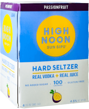 High Noon Passion Fruit Vodka & Soda – 12OZ 4 Pack