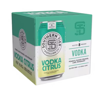 Southern Tier Distilling Vodka Citrus – 4 cans (355ML each)