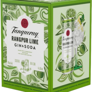 Tanqueray Gin & Soda – 355ML 4 Pack