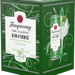 Tanqueray Gin & Tonic – 355ML 4 Pack