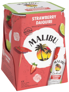 Malibu Strawberry Daiquiri Cans – 375ML