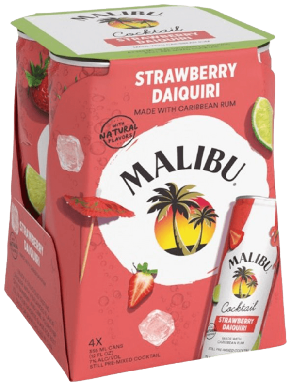 Malibu Strawberry Daiquiri Cans – 375ML