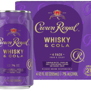 Crown Royal Cocktail Whiskey & Cola – 4 Pack 355ML