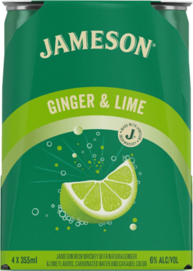 Jameson Cocktail Ginger & Lime – 4 Pack