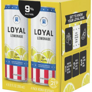 Loyal 9 Lemonade – 4 Pack Cans