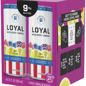 Loyal 9 Lemonade & Mixed Berry – 4 Pack Cans
