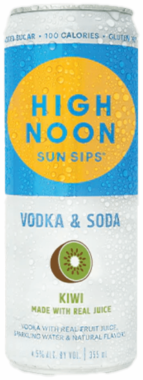 High Noon Kiwi Vodka & Soda – 12 Oz. 4 pack