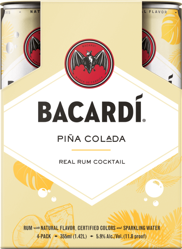 Bacardí Cocktail Pina Colada – 4 Pack Cans