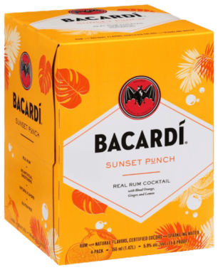 Bacardí Cocktail Sunset Punch – 4 Pack Cans