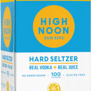 High Noon Lemon Vodka & Soda – 12 Oz. 4 pack