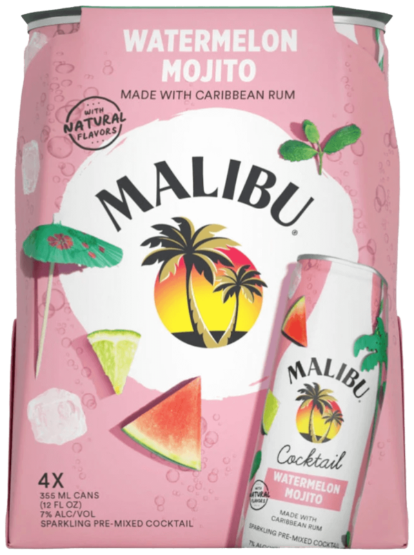 Malibu Watermelon Mojito Cans – 375ML
