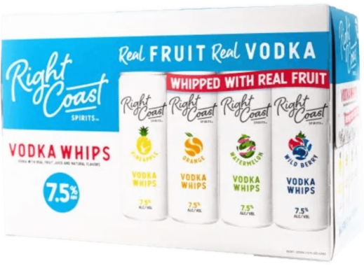 Right Coast Variety Vodka Whip – 355ML 8 Pack