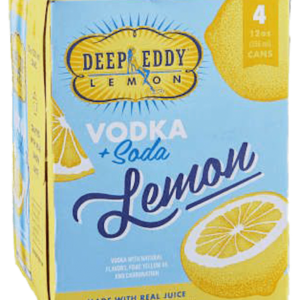 Deep Eddy Lemon Vodka Soda – 355ML 4 Pack
