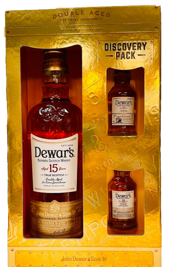 Dewar’s 15-Year Scotch with 12- and 18-Year old 50ML – 750ML