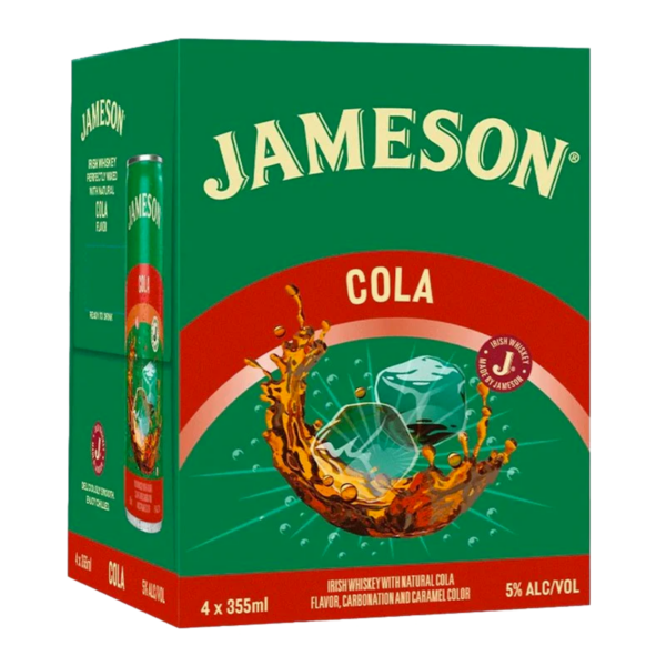 Jameson Cola Cocktail 4 Pack – 355ML