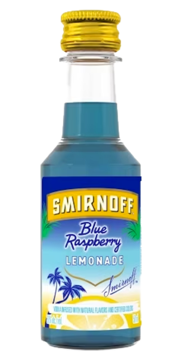 Smirnoff Blue | Vodka Lemonade 50ML - Bremers and Raspberry Wine Liquor