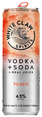 White Claw Peach Vodka Soda 4-Pack – 355ML