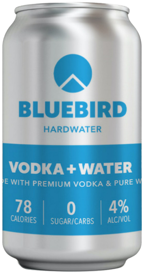Bluebird Vodka & Water 4-Pack – 355ML