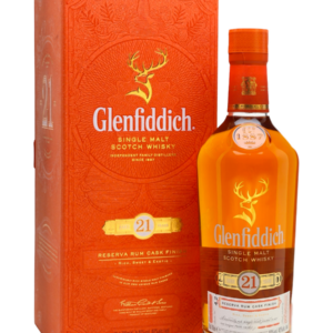 Glenfiddich 21 Year Old Gran Reserva Rum Cask Finish Single Malt Scotch Whisky – 750ML