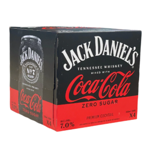 Jack Daniels and Coca-Cola Zero 4-Pack – 355ML