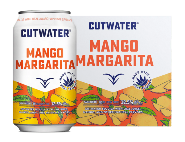 Cutwater Spirits Mango Margarita 4-Pack – 355ML