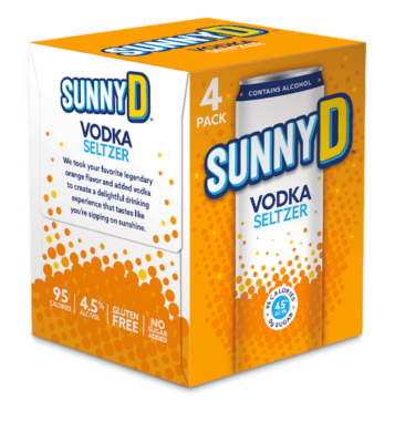 SunnyD Vodka Seltzer 4-Pack – 355ML