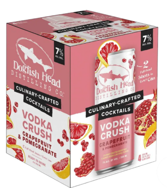 Dogfish Head Grapefruit and Pomegranate Vodka Crush 4-Pack – 355ML