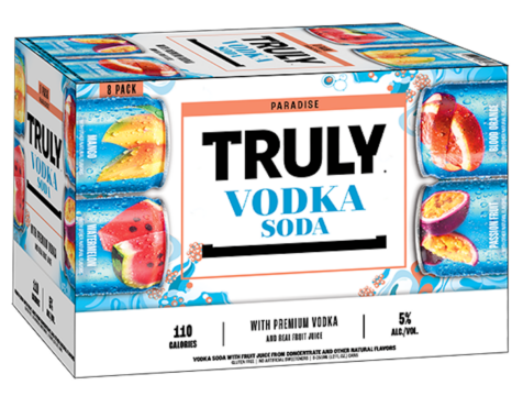 Truly Vodka Soda Paradise Variety 8-Pack – 355ML